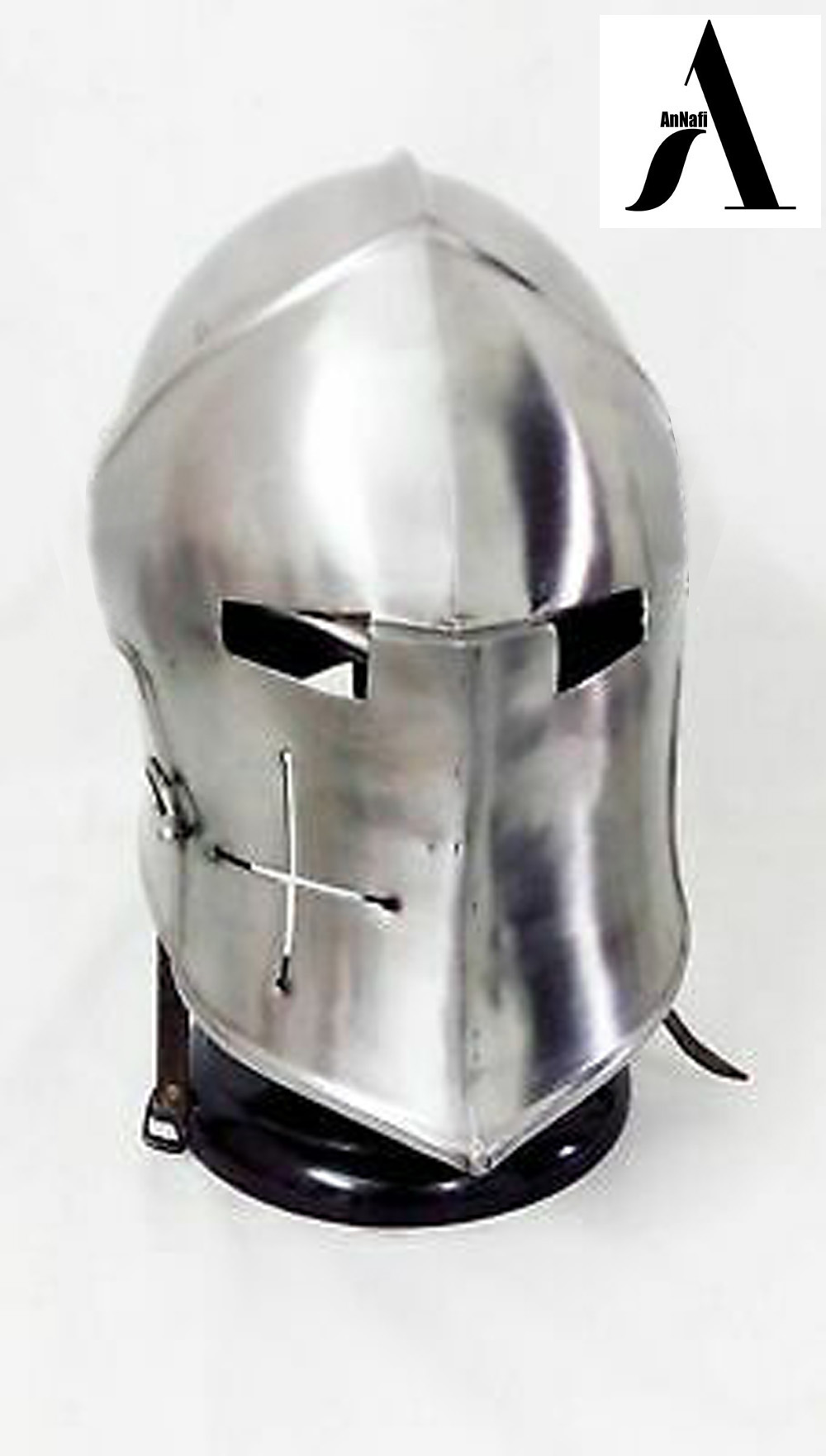 Medieval Visored Barbuta Helmet Crusader Knight Viking Helmet Battle Armour Helm 