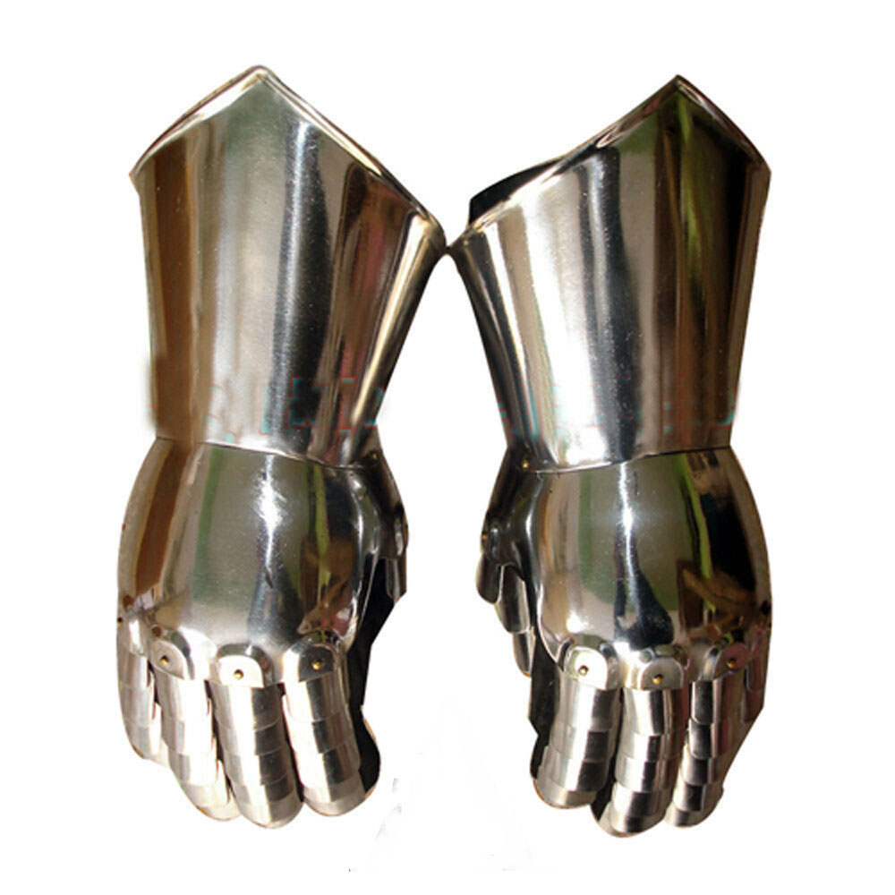 Medieval  Armour Functional Gauntlets pair Medieval Steel Gloves Costume Gift 