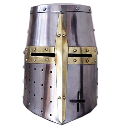 AnNafi® Crusader Armor Helmet Templar Knight Antique Helmet Free-size