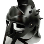 Maximus Gladiator Helm - Römischer Helm Schwarz 18g Mittelalter Kostüm