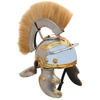 Details about   Roman Officer Centurion Historical Helmet Armor-White Plume With Stand 