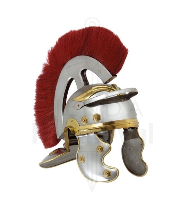 NEW Medieval Replica ROMAN CENTURION Steel Helmet Lining & Removable Plume 