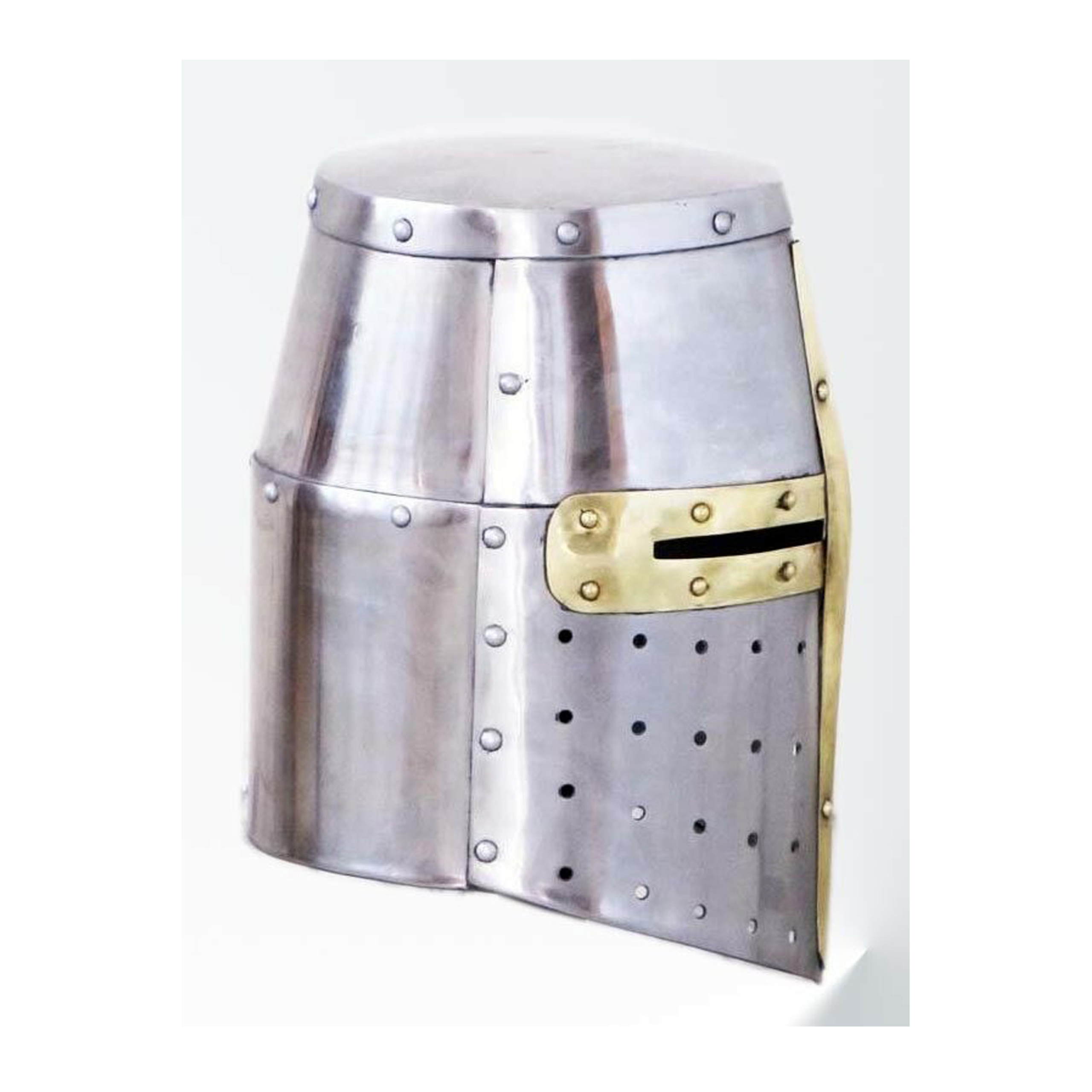 Medieval/Templar Crusaders′ Great Helm Knight Armor Helmet Greek Spartan Roman. 